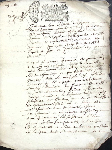Etude de Me René Chevalier à Amiens (étude n°5). Minutes de l'année 1690