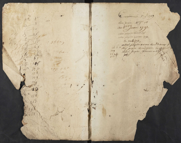 Tables des vendeurs du bureau d’Amiens pour la période 1787-an 4