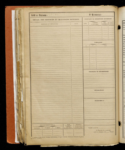 Noyon, Edmond, classe 1917, matricule n° 92, Bureau de recrutement d'Amiens