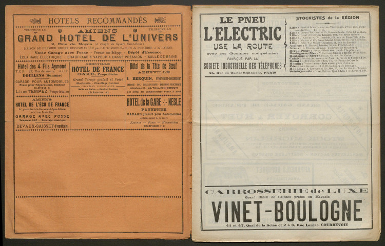 Automobile-club de Picardie et de l'Aisne. Revue mensuelle, 5e année, octobre 1909