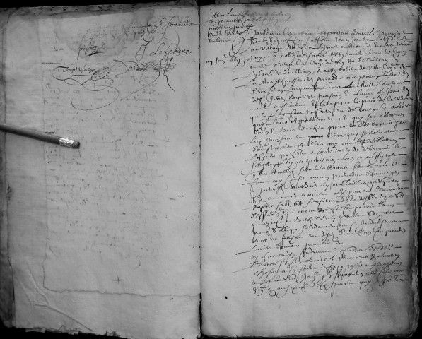 Etude de Me Jean Daiz à Amiens (étude n°22). Minutes de l'année 1669