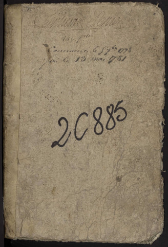 Centième denier du bureau de Chaulnes pour la période du 5 septembre 1778 au 13 mai 1781