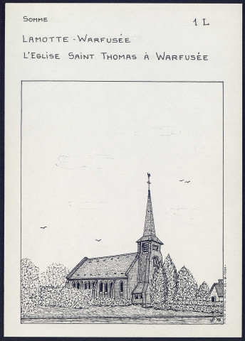 Lamotte-Warfusée : l'église Saint-Thomas à Warfusée - (Reproduction interdite sans autorisation - © Claude Piette)