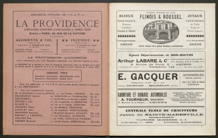 L'Automobile au Pays Picard. Revue mensuelle de l'Automobile-Club de Picardie et de l'Aisne, 251, août 1932