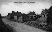 Bayonvillers en 1918 - Rue des Rochains