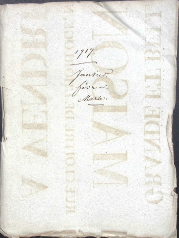 Etude de Me Jacques Scribe à Amiens (étude n°6). Minutes de l'année 1717