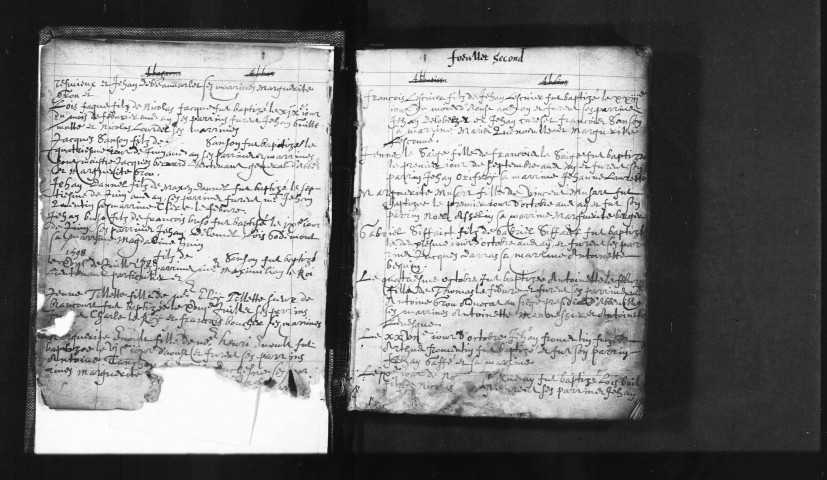 Abbeville (Saint-Sépulcre) : baptêmes, mariages, sépultures