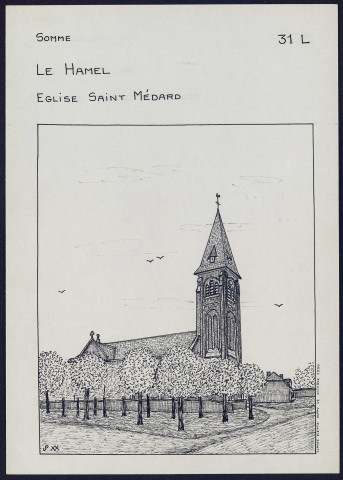 Le Hamel : église Saint-Médard - (Reproduction interdite sans autorisation - © Claude Piette)