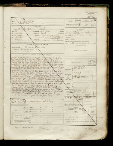 Bourlon, André Louis, né le 01 octobre 1898 à Corbie (Somme), classe 1918, matricule n° 169, Bureau de recrutement d'Abbeville