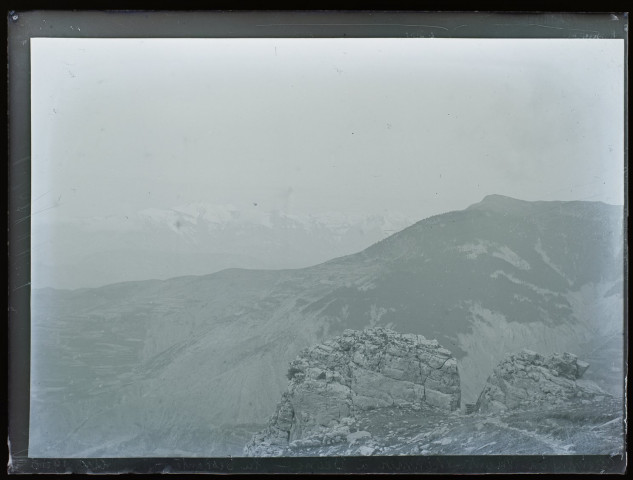 Chemin du Mont-Mounier à Péone la descente - avril 1905