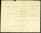 Autorisation de permission pour le jour de noël 1917 accordée à Louis Paul Morin