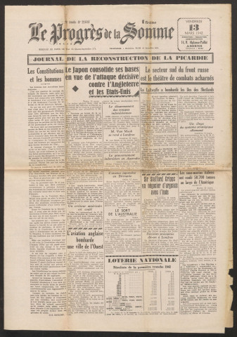 Le Progrès de la Somme, numéro 22613, 13 mars 1942