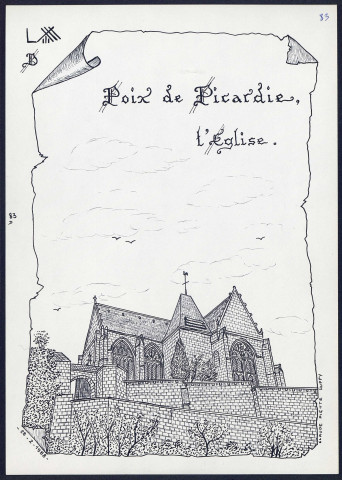 Poix-de-Picardie : l'église - (Reproduction interdite sans autorisation - © Claude Piette)