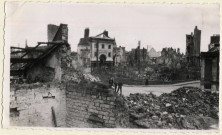 Amiens. Le marché aux poissons, bâtiment de la criée après les bombardements de 1940