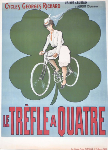 Le Trèfle à quatre. Cycles Georges Richard, usine et bureaux à Albert (Somme)