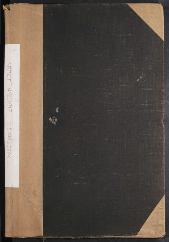 Maison d'arrêt d'Abbeville. Arrêt. Registre d'écrou : numéros 2398 à 2994. 31 août 1912 - 08 décembre 1917