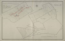 Plan du cadastre napoléonien - Longuevillette : B et B développée