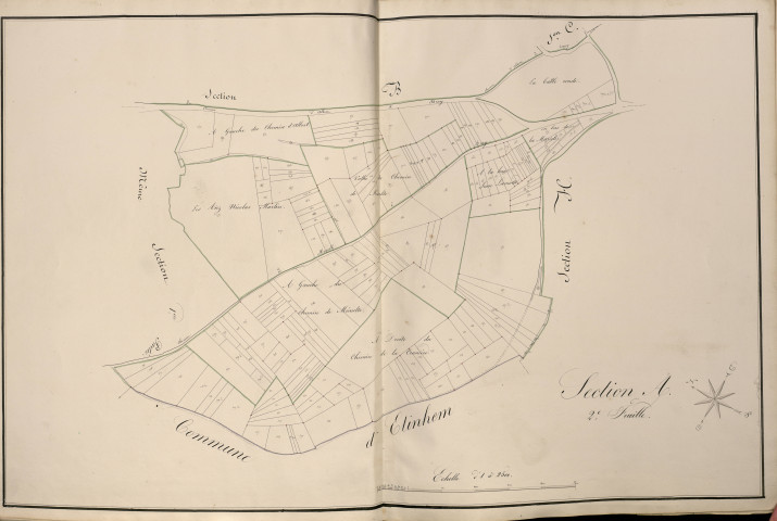 Plan du cadastre napoléonien - Atlas cantonal - Bray-sur-Somme (Bray) : A2