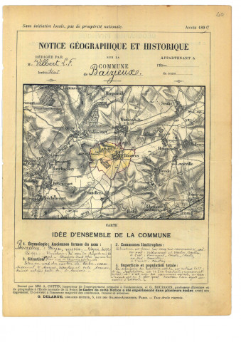 Baizieux : notice historique et géographique sur la commune