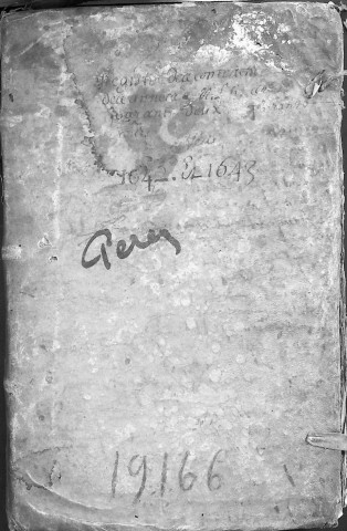 Etude de Me Noël Pezé à Amiens (étude n°13). Minutes des années 1642-1643