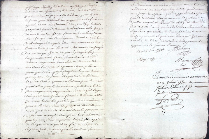 Etude de Me Firmin Magnier à Amiens (étude n°4). Minutes de l'année 1740