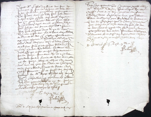 Etude de Me François Debacq à Amiens (étude n°7). Minutes des années 1648-1650