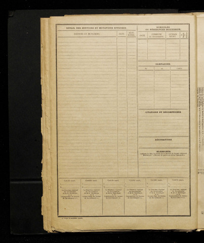 Inconnu, classe 1916, matricule n° 1513, Bureau de recrutement d'Amiens