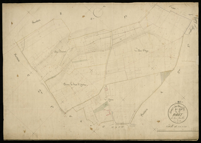 Plan du cadastre napoléonien - Douilly : Forêt, B2