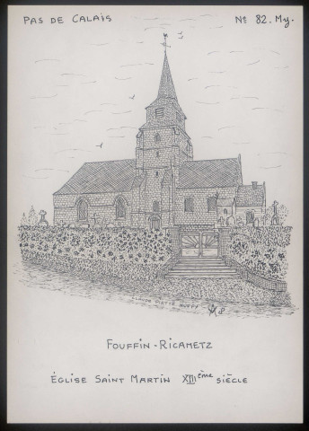 Fouffin-Ricametz (Pas-de-Calais) : église Saint-Martin - (Reproduction interdite sans autorisation - © Claude Piette)