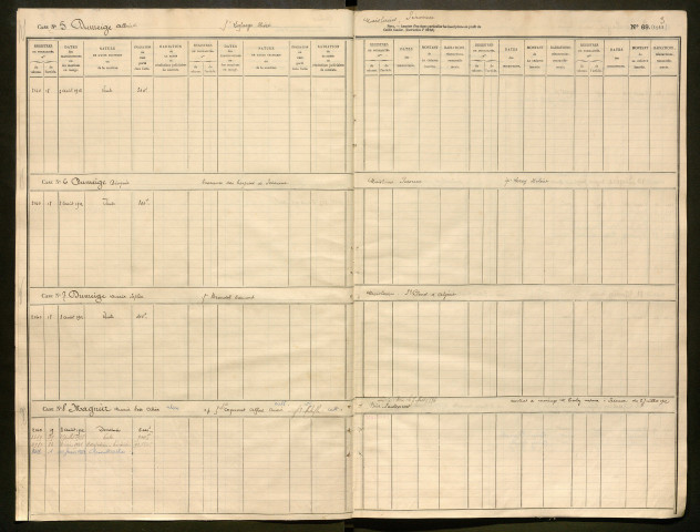 Répertoire des formalités hypothécaires, du 03/08/1912 au 03/03/1913, registre n° 362 (Péronne)