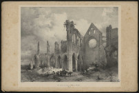 Vue générale des ruines de l'Abbaye de Longpont. (Picardie)