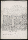 Tours-en-Vimeu, lieu-dit Longuemort : croix de pierre à l'entrée du chemin - (Reproduction interdite sans autorisation - © Claude Piette)