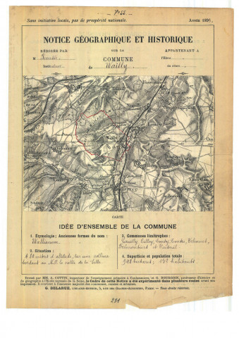 Conty (Wailly) : notice historique et géographique sur la commune