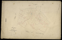 Plan du cadastre napoléonien - Gruny : développement des sections B et C