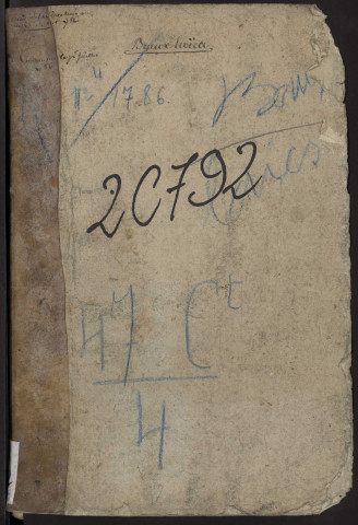 Table du bureau d'Andainville pour la période 1786-1789 Successions collatérales