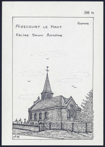 Aizecourt-le-Haut : église Saint-Antoine - (Reproduction interdite sans autorisation - © Claude Piette)