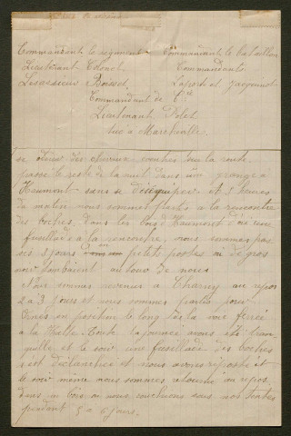 Témoignage de Boisnard, Eugène et correspondance avec Jacques Péricard