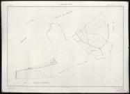 Plan du cadastre rénové - Canaples : section ZK