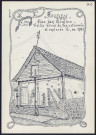 Huppy, rue des Moulins : vieille croix de fer retrouvée et replacée là en 1981 - (Reproduction interdite sans autorisation - © Claude Piette)