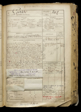 Gosse, Henri Théophile Louis, né le 16 septembre 1890 à Ribemont (Aisne), classe 1910, matricule n° 297, Bureau de recrutement d'Abbeville