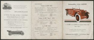 Publicités automobiles : Léon Laisne