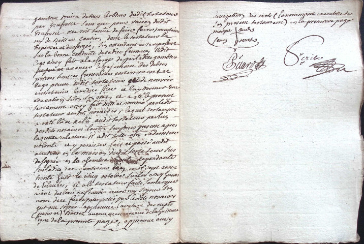 Etude de Me Jacques Scribe à Amiens (étude n°6). Minutes de l'année 1738