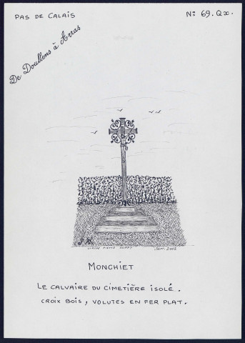 Monchiet (Pas-de-Calais) : calvaire du cimetière isolé - (Reproduction interdite sans autorisation - © Claude Piette)