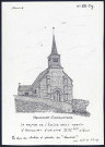 Heucourt-Croquoison : façade de l'église Saint-Martin d'Heucourt - (Reproduction interdite sans autorisation - © Claude Piette)