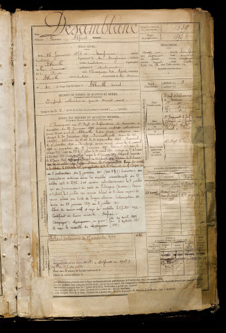 Desamblanc, Pierre Alfred, né le 26 janvier 1876 à Mayenne (Mayenne), classe 1896, matricule n° 1039, Bureau de recrutement d'Abbeville
