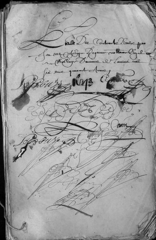 Etude de Me Philippe Depiennes à Amiens (étude n°1). Minutes de l'année 1643