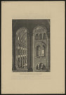 Vue intérieure de la Cathédrale de Laon, prise des tribunes. Gravure extraite de : L'Art Gothique, L'Architecture, la peinture, la sculpture, le décor