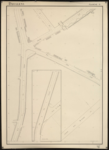 Plan du cadastre rénové - Doullens : section P15
