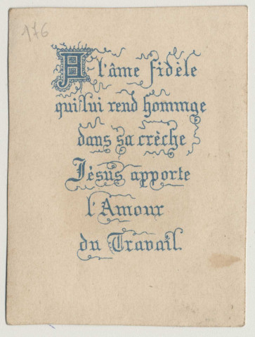 Si vous m'aimez imitez-moi, j'ai toujours été obéissant. L'Enfant Jésus