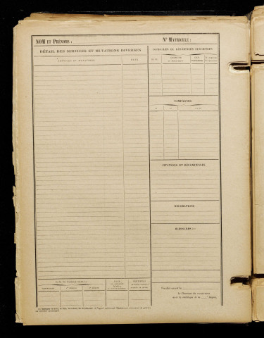 Inconnu, classe 1918, matricule n° 396, Bureau de recrutement de Péronne